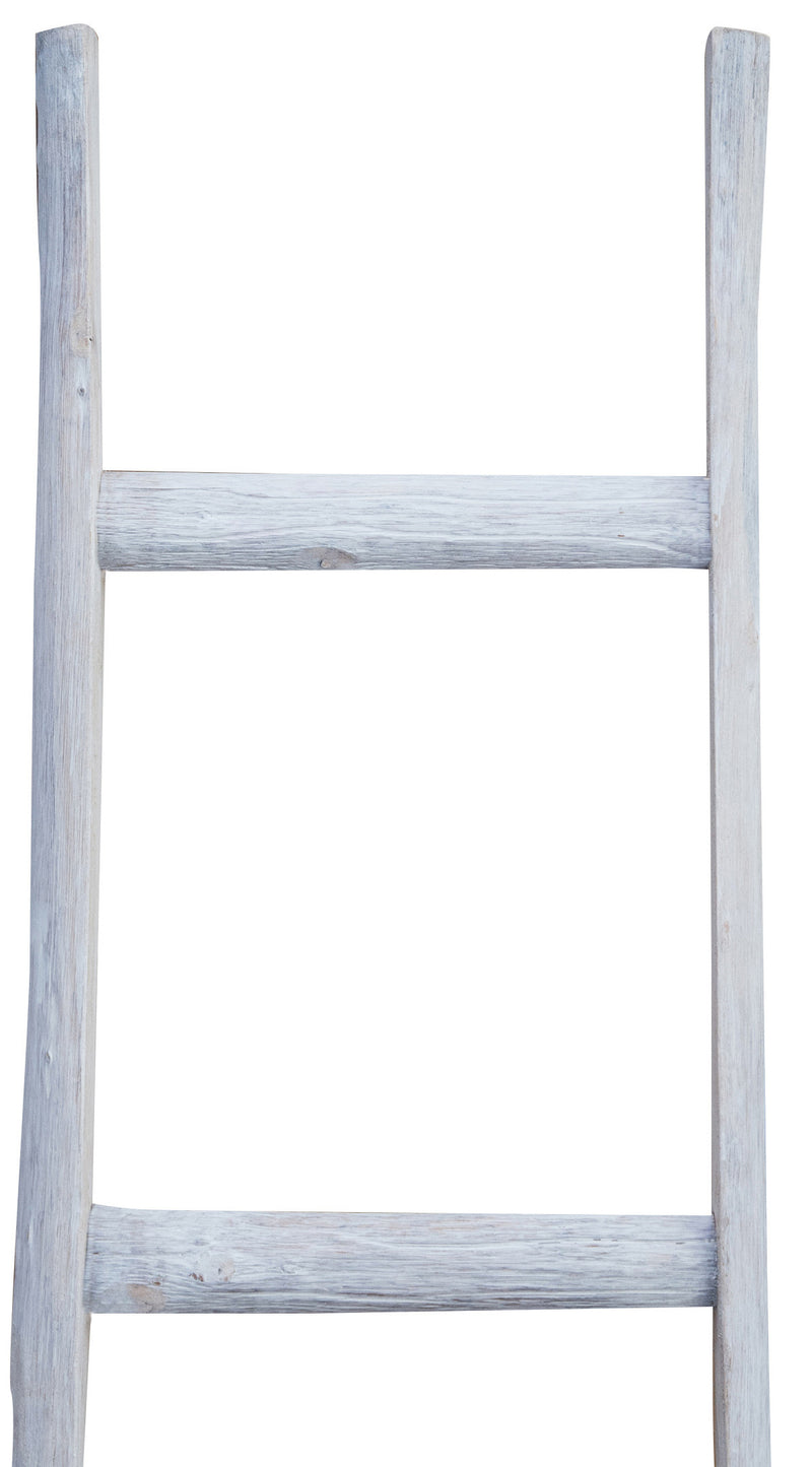 Biscottini Scala in legno finitura bianca anticata L40xPR8xH150 cm dimensioni Riproduce