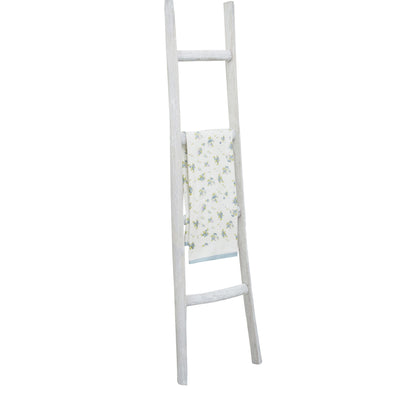 Biscottini Scala in legno finitura bianca anticata L40xPR8xH150 cm dimensioni Riproduce