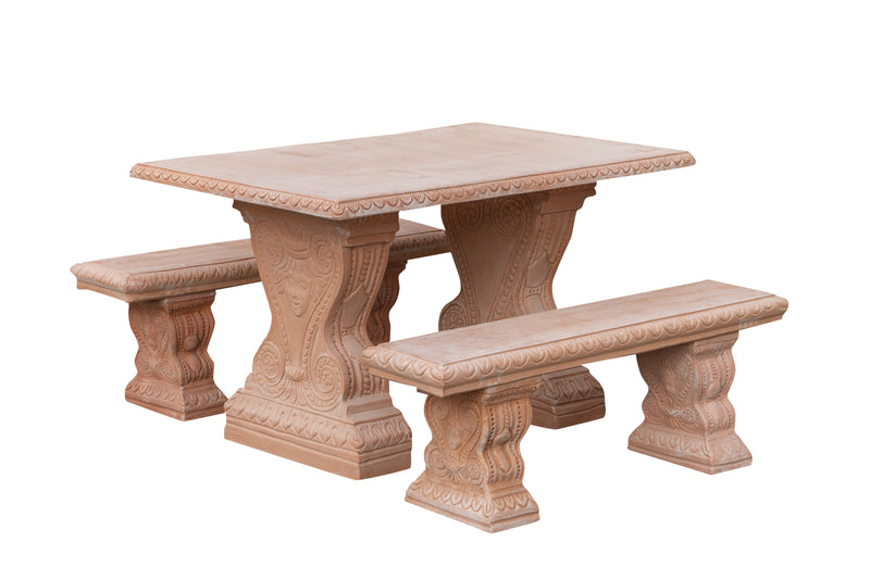 Biscottini Tavolo in Terracotta 100% Made in Italy interamente Lavorato a Mano realizzato