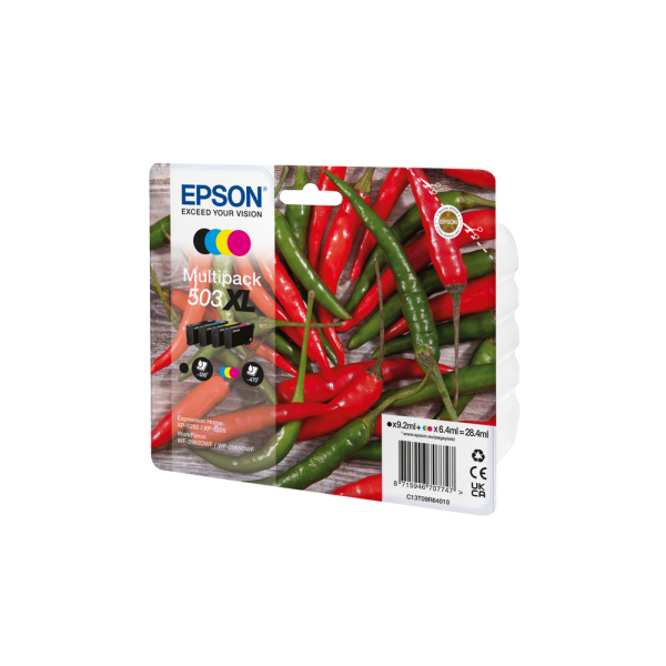 Epson 503/503 XL Multipack - Confezione da 4 - XL (Nero)