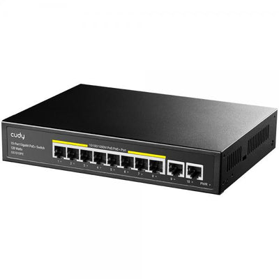 Cudy GS1010PE switch di rete Gigabit Ethernet [10/100/1000] Supporto Power over Ethernet [PoE] Nero (*CUDY GS1010PE Switch 8 xGE PoE+ 120W)