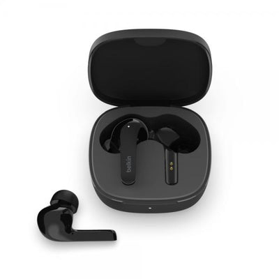 Belkin SOUNDFORM Flow Auricolare Wireless In-ear Musica e Chiamate USB tipo-C Bluetooth Nero (SOUNDFORM FLOW IN-EAR-KOPFHOER - MIT GERAEUSCHUNTERDRUECKUNG SCHW)
