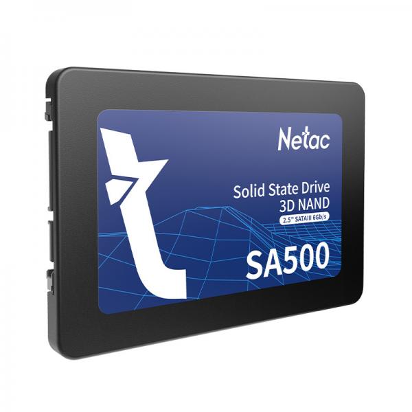 Netac SA500 480 GB 2.5 Serial ATA III 3D NAND (Netac 480GB SA500 SSD, 2.5, SATA3, 3D NAND, R/W 520/450 MB/s, 7mm)