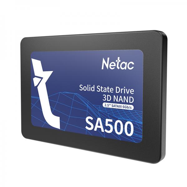 Netac SA500 480 GB 2.5 Serial ATA III 3D NAND (Netac 480GB SA500 SSD, 2.5, SATA3, 3D NAND, R/W 520/450 MB/s, 7mm)