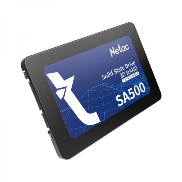 Netac SA500 480 GB 2.5 Serial ATA III 3D NAND (Netac 480GB SA500 SSD, 2.5, SATA3, 3D NAND, R/W 520/450 MB/s, 7mm)