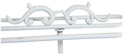 Biscottini Portasciugamani da terra "Le Bain" in ferro battuto finitura Shabby 39x24x69 cm