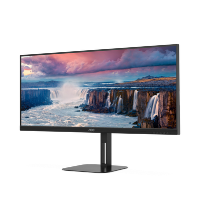 AOC MONITOR 34 LED VA WQHD 21:9 4MS 300 CDM, REG ALTEZZA, USB-C DOCK, DP/HDMI, MULTIMEDIALE