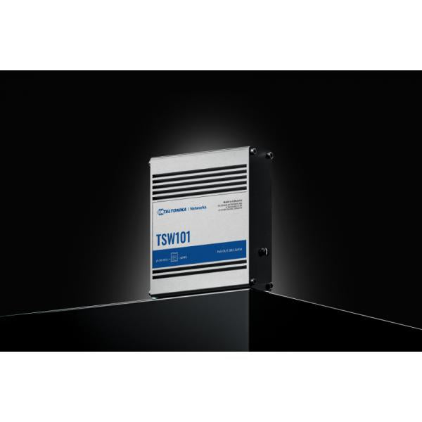 Teltonika TSW101 Gigabit Ethernet (10/100/1000) Supporto Power over Ethernet (PoE) Metallico