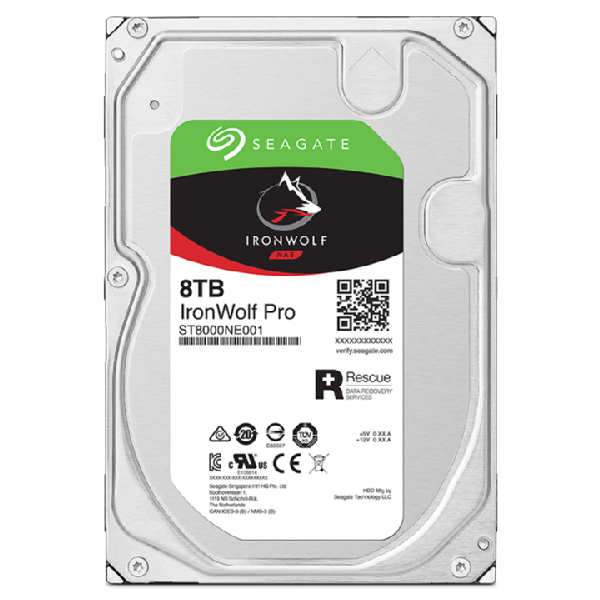 Seagate IronWolf Pro ST8000NT001 disco rigido interno 3.5" 8000 GB