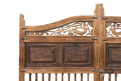 Biscottini Cancello in legno massello e ferro, da interno e da esterno Molto solido robusto