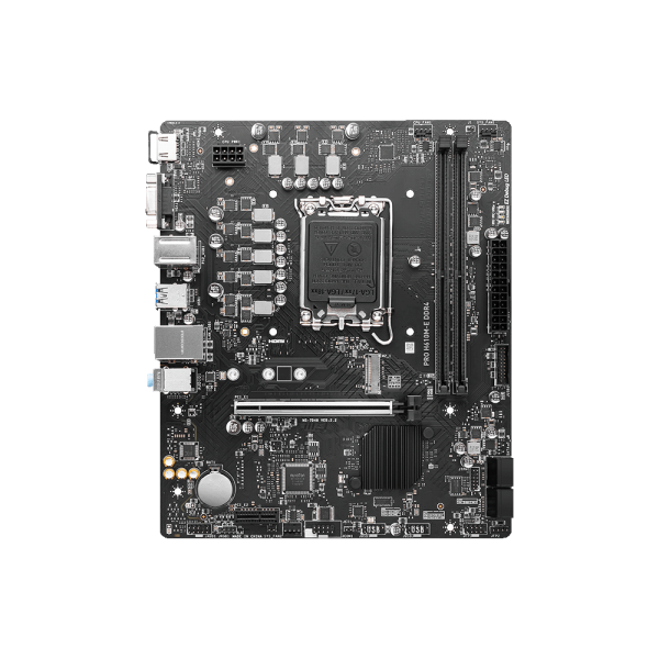 MSI PRO H610M-E DDR4 - scheda madre - micro ATX - socket LGA1700 - chipset H610 - USB 3.2 Gen 1 - Gigabit LAN - grafica integrata (CPU richiesta)