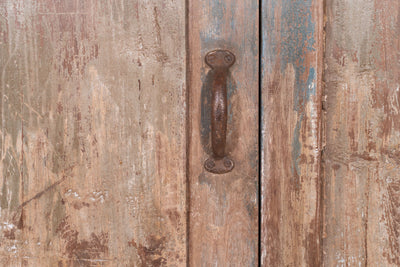 Biscottini Finestra finestrina grata porta in legno massello e in ferro antica e vecchia con telaio da interno o da esterno