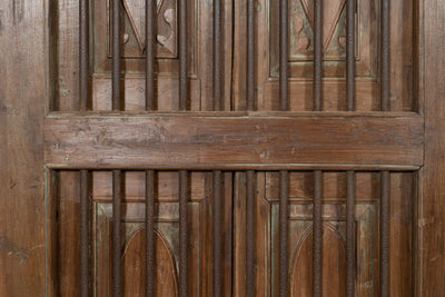 Biscottini Finestra finestrina grata porta in legno massello e in ferro antica e vecchia con telaio da interno o da esterno