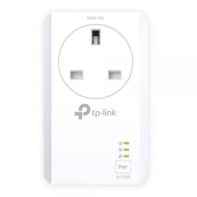 TP-LINK TL-PA7027P V1 Starter Kit - Kit adattatore Powerline - Switch a 2 porte - GigE, HomePlug AV (HPAV)