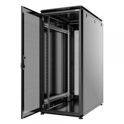 Armadio Server Rack 19'' 800x1000 42U Nero Porta Grigliata serie Evolution Ventilato
