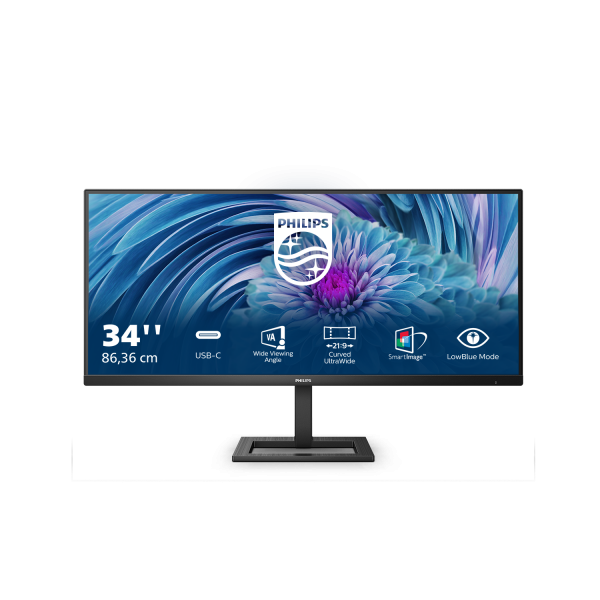 PHILIPS 346E2LAE - MONITOR LED 34"" WQHD - MULTIMEDIALE - 100Hz - USB-C + HDMI + DP