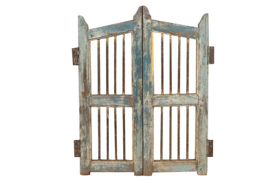 Biscottini Cancello in legno massello e ferro, da interno e da esterno Molto solido robusto