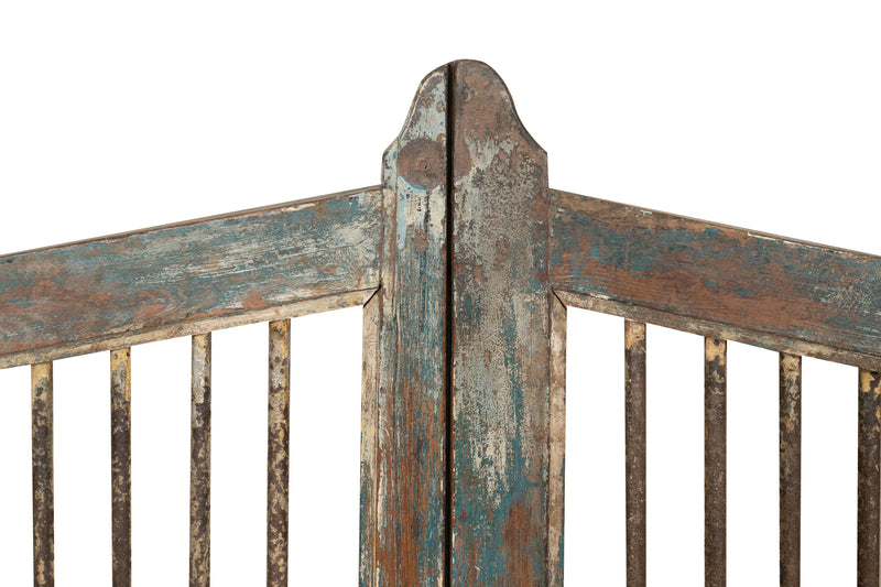 Biscottini Cancello in legno massello e ferro, da interno e da esterno Molto solido robusto