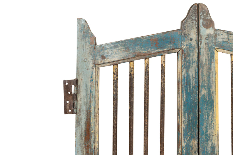 Biscottini Cancello in legno massello e ferro, da interno e da esterno Molto solido robusto