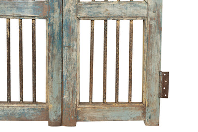 Biscottini Cancello in legno massello e ferro, da interno e da esterno Molto solido robusto