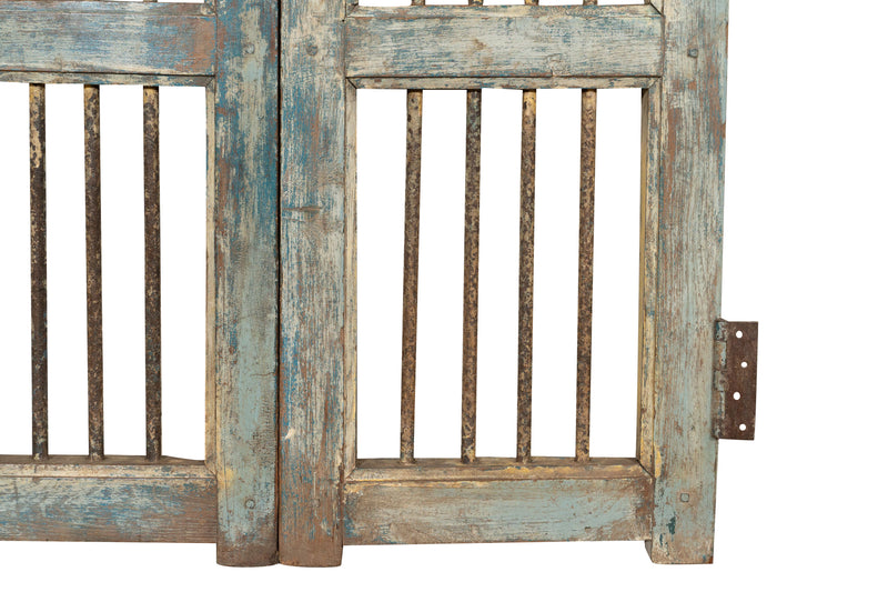 Biscottini Cancello in legno massello e ferro, da interno e da esterno Molto solido robusto