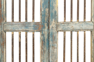 Biscottini Cancello in legno massello e ferro, da interno e da esterno Molto solido robusto