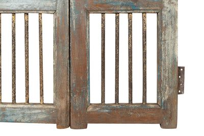 Biscottini Cancello in legno massello e ferro, da interno e da esterno Molto solido robusto