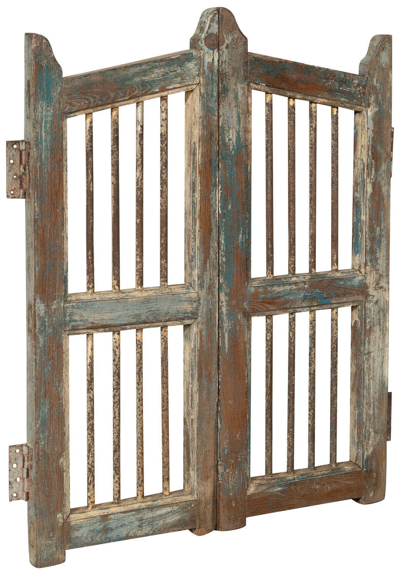 Biscottini Cancello in legno massello e ferro, da interno e da esterno Molto solido robusto