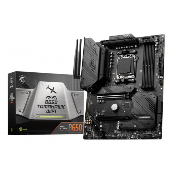 Scheda Madre Msi MAG B650 TOMAHAWK Wifi - Socket AM5 - Supporta i processori AMD Ryzen 7th Gen- 4x DDR5 - RAID 0, 1,10 - DisplayPort, Hdmi - USB 3.2/2.0 - Gigabit LAN, WIFI - Audio HD 7.1 - PCI Expre