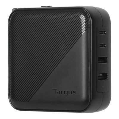 Alimentatore Targus - GaN - 100 Watt - PD - 4 porte di uscita (2 x USB-C, 2 x USB tipo A a 9 pin)