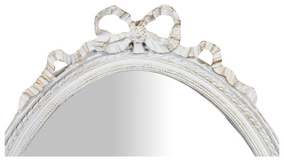 Biscottini Specchiera da appendere finitura bianco anticato.