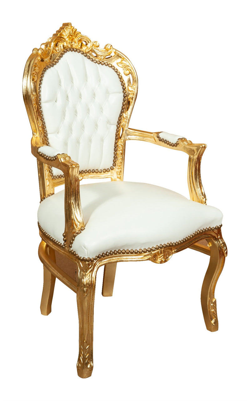 Biscottini Poltrona stile francese Luigi XVI in legno massello di faggio XVI, faggio,