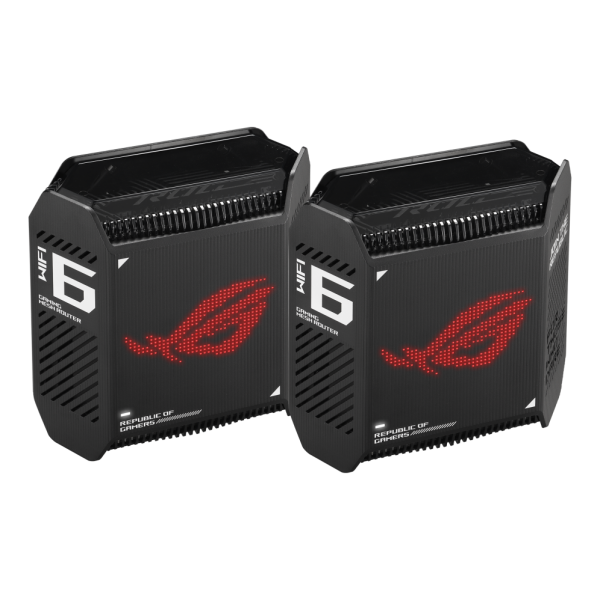 ASUS ROG Rapture GT6 (B-2-PK) Banda tripla (2.4 GHz/5 GHz/5 GHz) Wi-Fi 6 (802.11ax) Nero 4 Interno