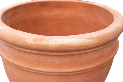 Biscottini Vaso coppa in Terracotta 100% Made in Italy interamente Lavorata a Mano orcio