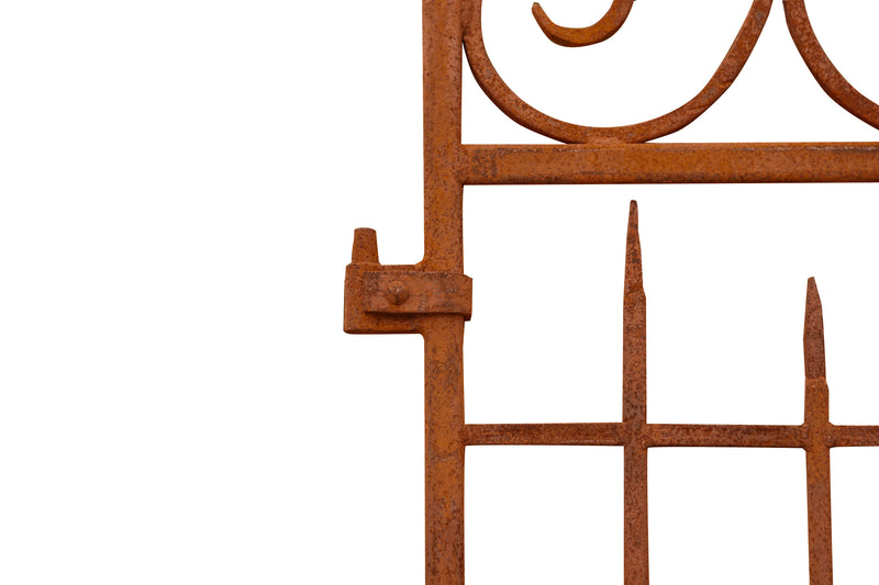 Biscottini Cancello in ferro finitura anticata L320XPR8XH245 CM forgiato mano verniciato