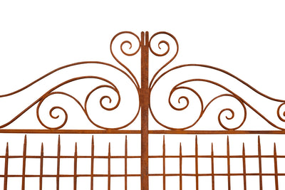 Biscottini Cancello in ferro finitura anticata L320XPR8XH245 CM forgiato mano verniciato