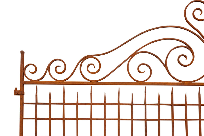 Biscottini Cancello in ferro finitura anticata L320XPR8XH245 CM forgiato mano verniciato