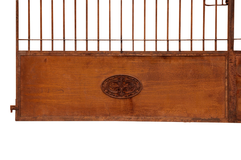 Biscottini Cancello in ferro finitura anticata L400XPR8XH300 CM forgiato mano verniciato