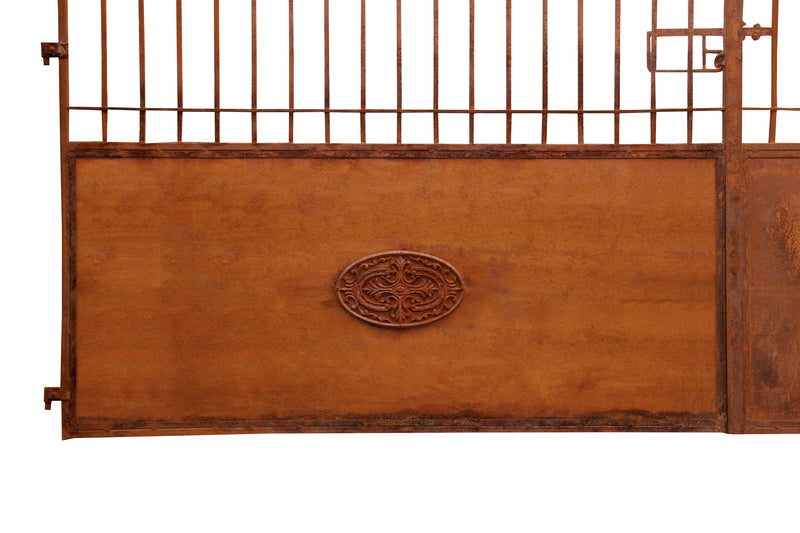 Biscottini Cancello in ferro finitura anticata L400XPR8XH272 CM forgiato mano verniciato