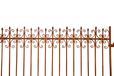 Biscottini Cancello in ferro finitura anticata L400XPR8XH272 CM forgiato mano verniciato