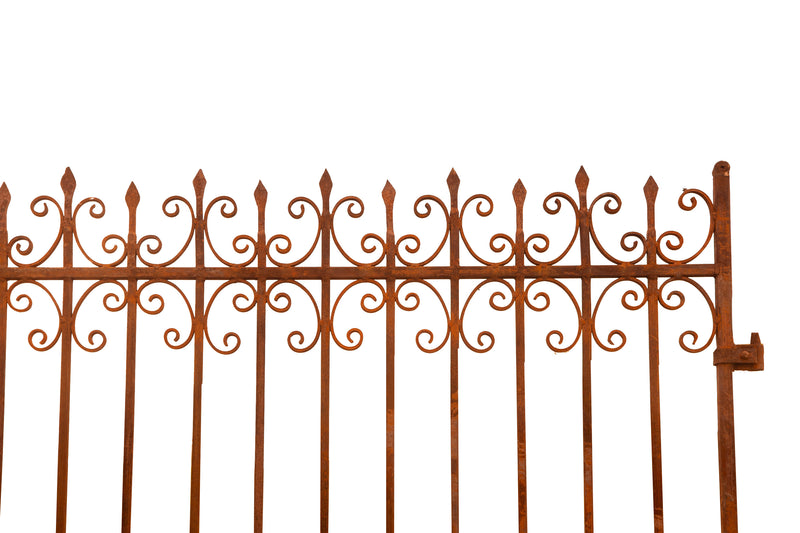 Biscottini Cancello in ferro finitura anticata L332XPR8XH254 CM forgiato mano verniciato