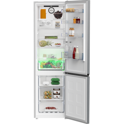 Beko Frigo Combinato 407lt D Total No Frost 60cm Metallook B5rcne405hxb