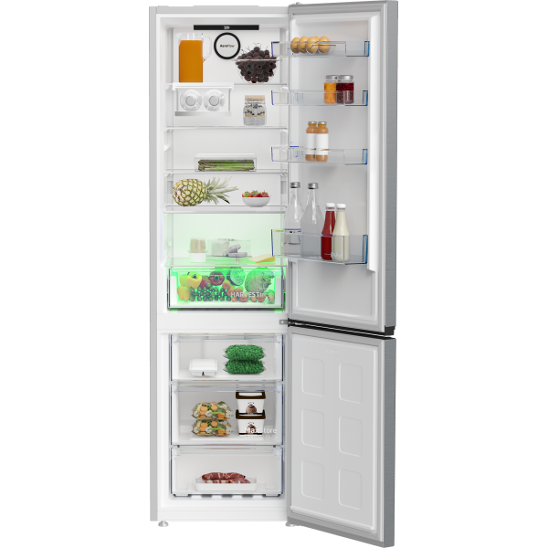 Beko Frigo Combinato 407lt D Total No Frost 60cm Metallook B5rcne405hxb
