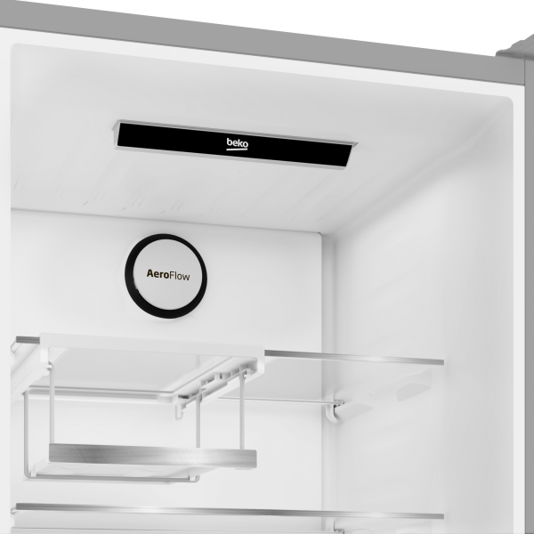 Beko Frigo Combinato 407lt D Total No Frost 60cm Metallook B5rcne405hxb