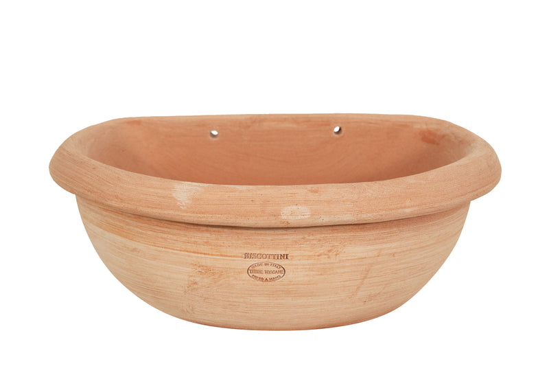 Biscottini Contenitore vasca in Terracotta 100% Made in Italy interamente lavorata a mano