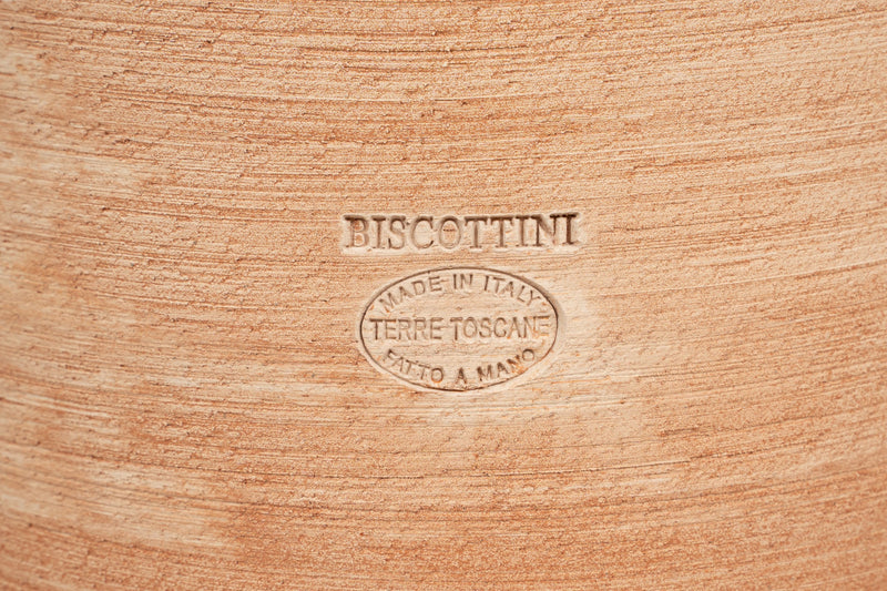 Biscottini Contenitore vasca in Terracotta 100% Made in Italy interamente lavorata a mano