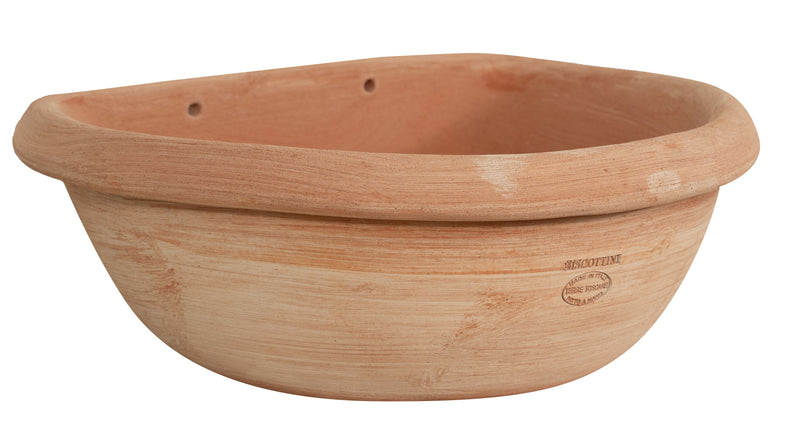 Biscottini Contenitore vasca in Terracotta 100% Made in Italy interamente lavorata a mano
