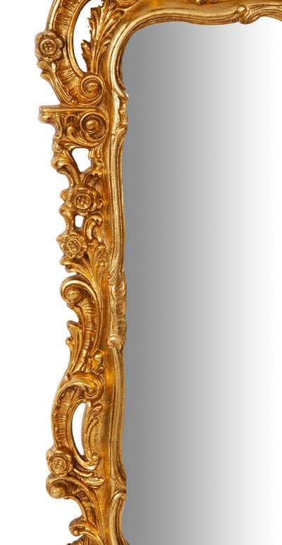 Biscottini SPECCHIERA DA PARETE IN LEGNO FINITURA FOGLIA ORO ANTICATO MADE IN ITALY