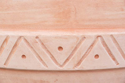 Biscottini Orcio in terracotta Galestro festonato 100% Made in Italy, interamente fatto a mano