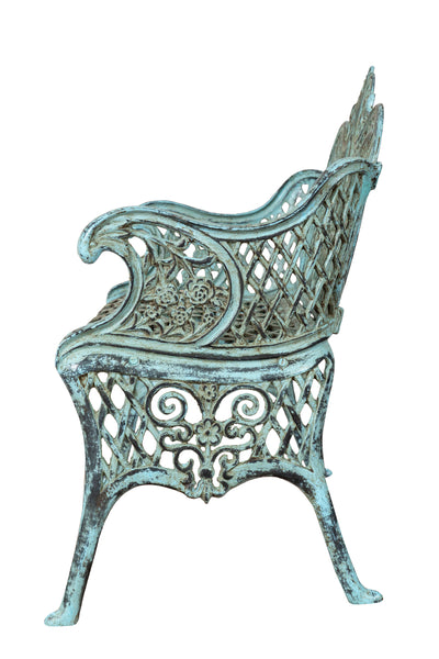 Biscottini Panchina Liberty in ghisa finitura anticata Molto robusta, stabile Offerta